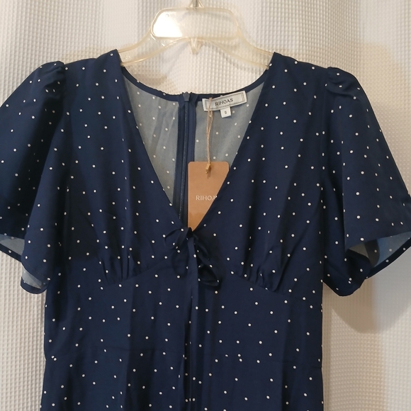 NWT RIHOAS Polka Dot Collection Dress Size Small - Picture 3 of 8